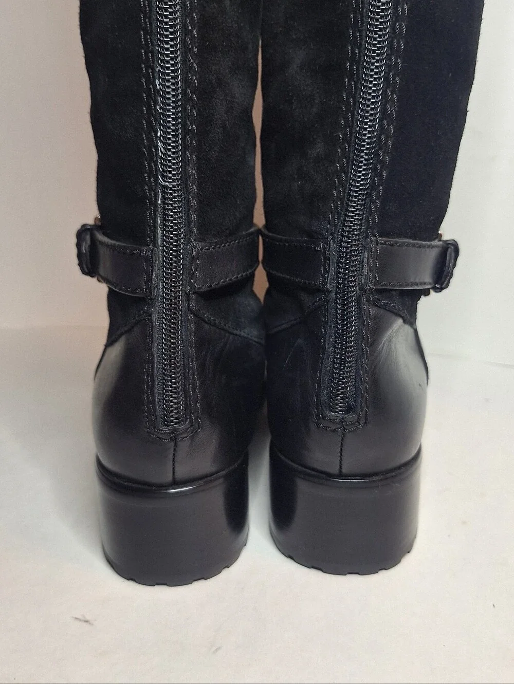 Etienne Aigner Vandalay Leather Suede Knee High Riding Boots Women's size 8M